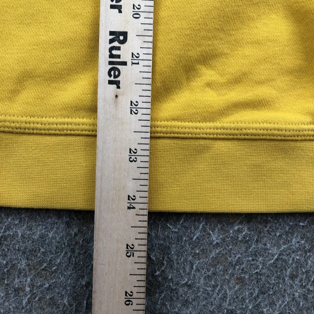 Nike Hoodie Boys XL Yellow Pullover Fleece Sweatshirt Small Swoosh Logo Youth